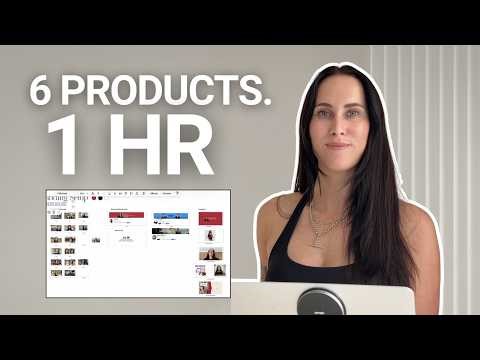 I Created 6 Digital Products in 1 Hour — Here's My Exact System