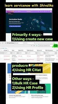 Ways to create HR Case in servicenow HRSD