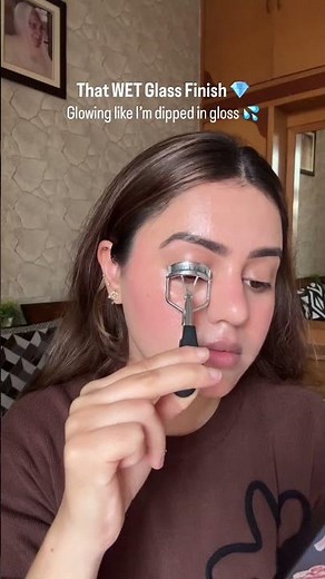 Wet Glass Skin Makeup Tutorial 💦✨ #shorts #makeup