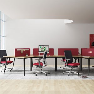 [Hot Item] Contemporary Desk Curved Office Table Modular Office Workstation Desk