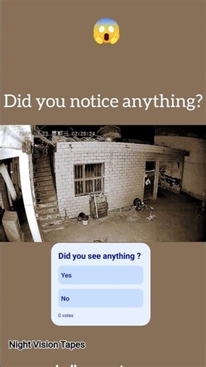 What is hiding in the dark? 🧐" #cctv #mystery #horror #scary #nightvision