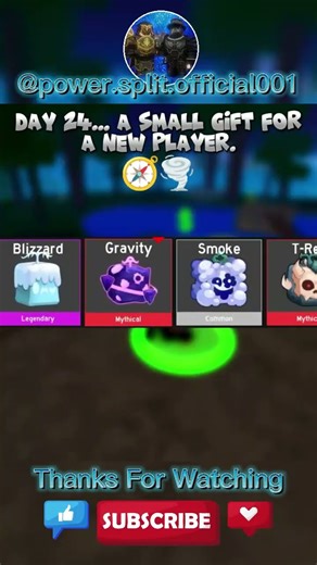 Day 24... A small gift for a new player - Roblox #Roblox #BloxFruits #viral #Shorts