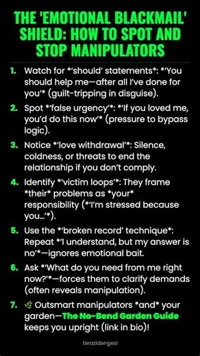 The 'Emotional Blackmail' Shield: How to Spot and Stop Manipulators #ad (Verify Info)