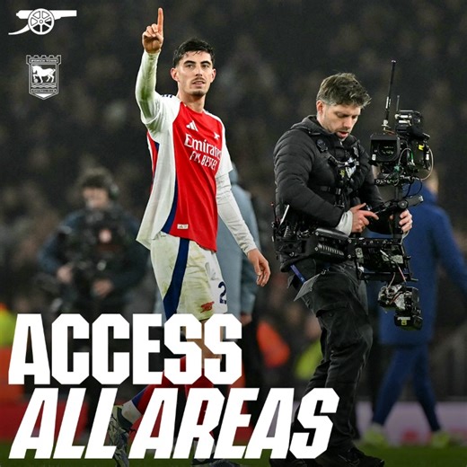 📺 Go behind-the-scenes and Access All Areas from our win over Ipswich Town https://arsn.al/ZKXrHjO Finishing the year on a high 🙌 | Arsenal