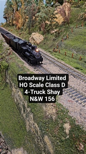 Broadway Limited HO Scale Class D 4-Truck Shay N&W 156 #train #modeltrains #modelrailroad #steam