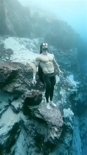 ‎علم گراف‎ on Instagram‎: "فراتر از توانایی انسان! ⚓️ این مرد بدون هیچ تجهیزاتی در اعماق اقیانوس راه می‌رود و ورزش می‌کند. رابرت کاسترو ثابت کرد که مرزهای بدن انسان جابه‌جا شدنی است."‎