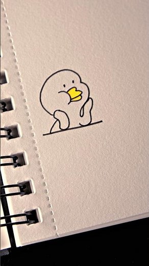 How to draw a cute duck step by step #drawing #art #tutorial