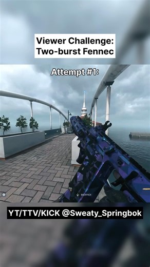 Two-burst fennec viewer challenge #callofduty #codstreamer #cod #dmz #warzone2 #ashikaisland #mw2