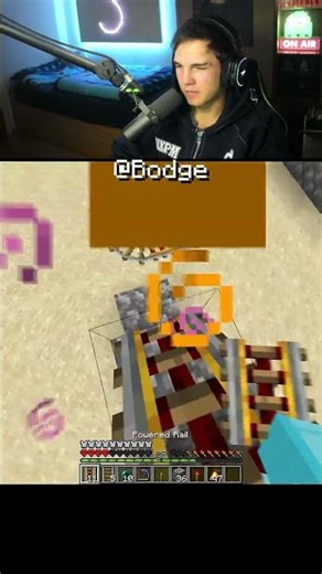 HE ALMOST LOST HIS HARDCORE WORLD!?!...😏 (Reaction) #minecraftshorts