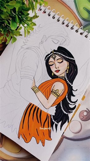 #unique ideas💗 #oc #fadinhas #naoflopa #voice #zaralarsson #art #sita maa ✨#trending #painting 🎨✨