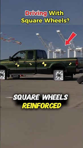 Can You Drive With Square Wheels? #science #mythbusters #experiment