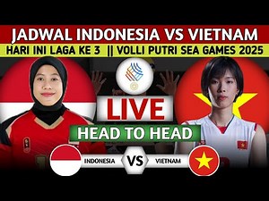 OFFICIAL LIVE SCHEDULE ON MNCTV! INDONESIA'S WOMEN'S VOLLEYBALL TEAM VS VIETNAM AT THE 2025 SEA G...