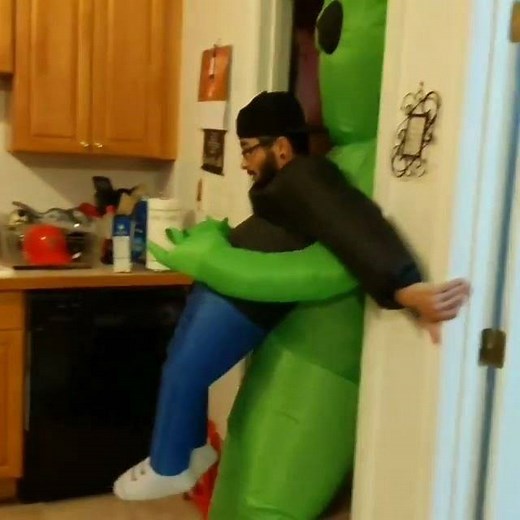 This man had fun with his being taken by aliens costume? What will you be dressing up as for Halloween. | The National Desk - TND