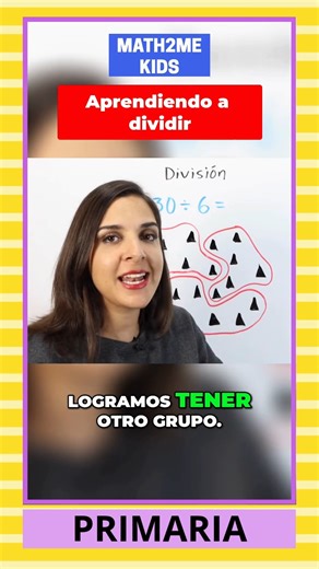Te muestro cómo la división es una forma de repartir. | Math2mekids