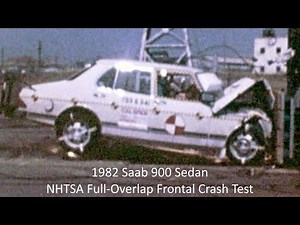 1978-1989 Saab 900 Sedan NHTSA Full-Overlap Frontal Crash Test