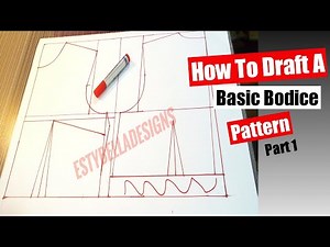 How To Draft A Basic Bodice Block Pattern.