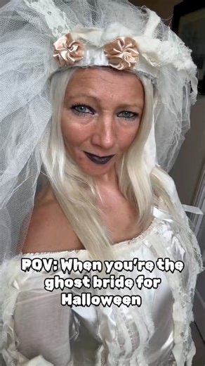 34 reactions | I’m the ghost bride! #halloween #viralreels #contentcreator #linkinbio | Mellie Muppet | Facebook