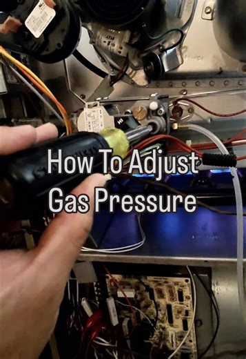 How to adjust low and high gas pressure on 2 stage furnaces🔥 #hvac #hvaclife #hvactech #hvactechnician #fyp