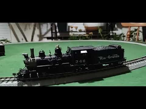 Rio Grande HOn3 Blackstone model steam locomotive