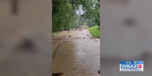 Harsh series of downpours hit Logan County, W.Va.