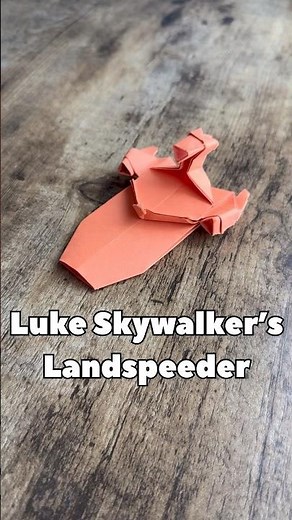 STAR WARS ORIGAMI LUKE SKYWALKER’S LANDSPEEDER TUTORIAL | HOW TO MAKE ORIGAMI STAR WARS EASY CRAFT
