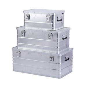 [Hot Item] Aluminum Storage Container with Handle Light Duty Outdoor Storage Box Lockable Transportation