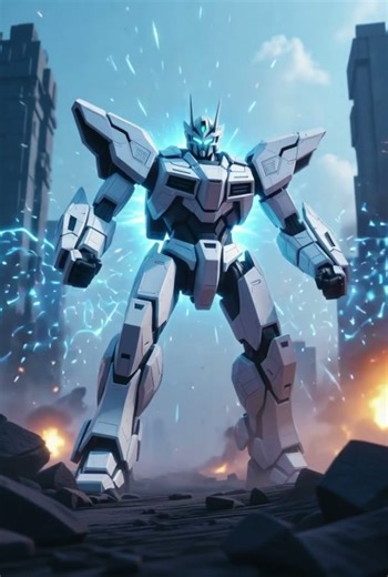 The White Hero Unleashed 🤖⚔️ | Ultimate Power Awakens | Cinematic AI 4K #Shorts