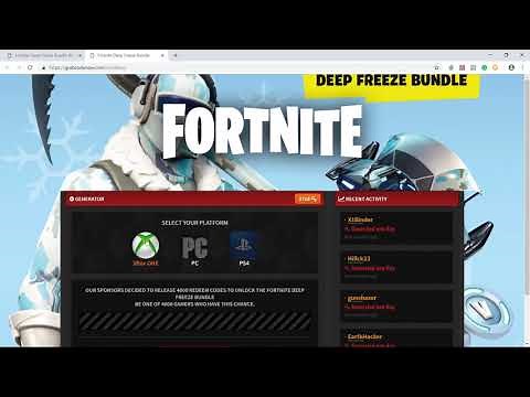 How to Download Fortnite Deep Freeze Bundle Redeem Code of Xbox ONE, PS4 & PC
