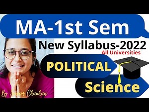 MA-1st Sem|Political Science|Syllabus 2022|All University|By Sonam Chauhan|
