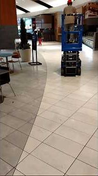 High Dusting with a Lift #clean #janitorial #floortiles