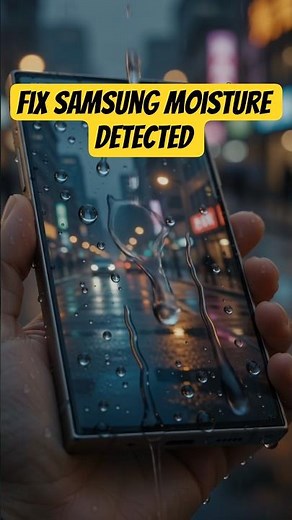 How to Fix Moisture Detected in Samsung Usb Port