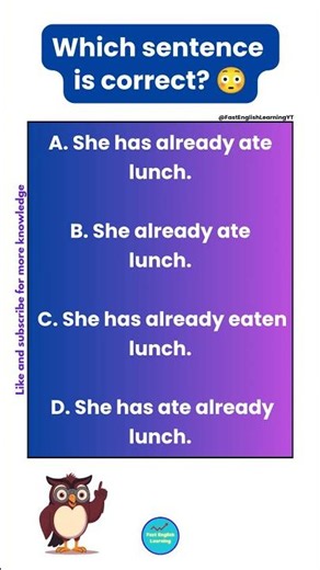🤯 Which Sentence Is Correct? | English Grammar Quiz #shorts