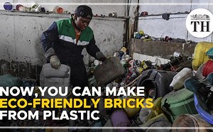 Watch | Now, you can make eco-friendly bricks from plastic