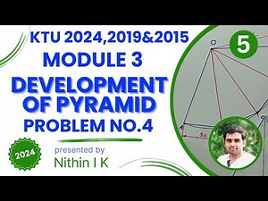 Development of Pyramid | KTU Engineering Graphics 2024,2019 & 2015 Scheme