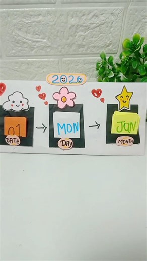 Diy New Year calendar making 💓💓|| How to make calendar 😱😱|| #short #shorts #viral #trending #diy