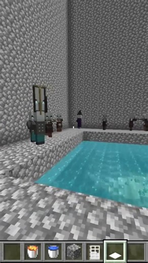 Minecraft Cobblestone Tower #shorts