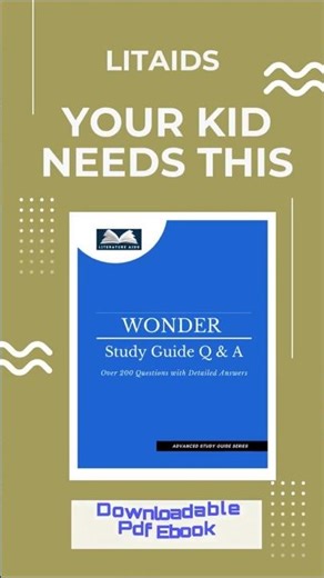 Wonder Study Guide Q&A #proficientedge #wonderstudyguide