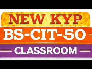 NEW KYP COURSE BS-CIT- 50 SESSION CLASSROOM CLICKER FULL VIDEO