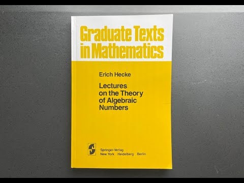 Hecke Lectures on Algebraic Numbers