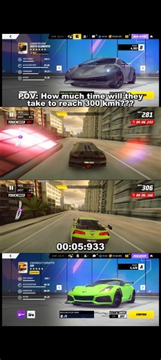 Acceleration Battle; Sesto, Evo ZR1