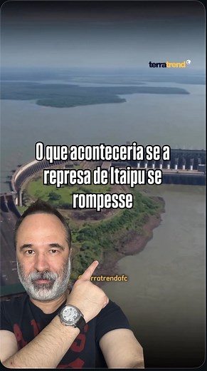 💦O que aconteceria se a represa de Itaipu se rompesse!! . . 👉🏻Segue e compartilhe para mais curiosidades e dicas.😉 . 🎦Créditos: @terratrendofc . #curiosidades #vocesabia #dicas . | Júnior de Moraes Dicas