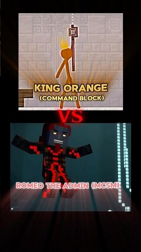 Romeo the admin VS. King orange (animation vs Minecraft) #minecraftstorymode #animationvsminecraft