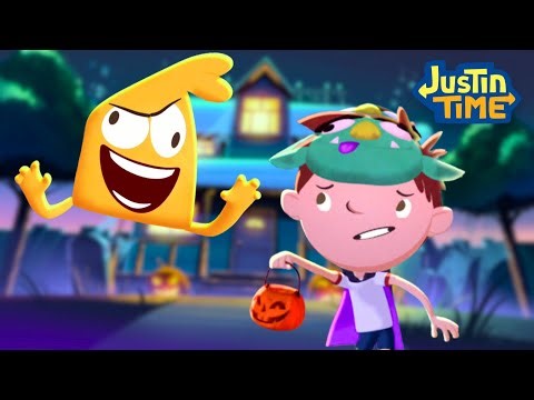 Squidgy is SPOOKY!🎃 | Justin Time FULL Halloween Episode | Cartoons for Kids