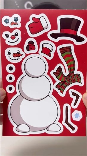 Snowman Decorating Stickers #sticker