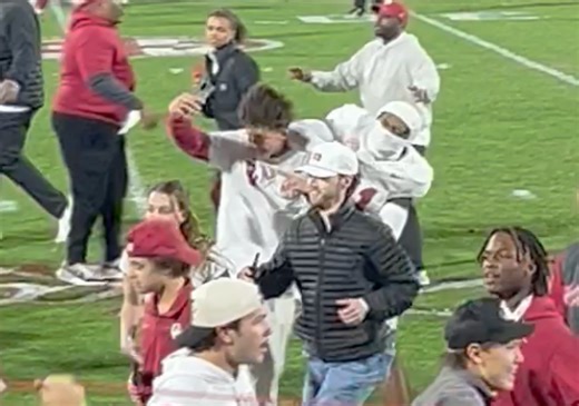 Attorneys release video of OU football fan punched by Alabama player during field rush