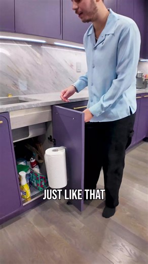Our clients always ask where we store paper towels. The answer is simple, inside the cabinet under the sink. By integrating a holder there, paper towels stay close at hand without taking up counter space or adding visual clutter. It’s a small detail, but one that makes everyday use feel more intentional. | Thekitchenguy