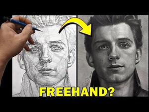START MESSY!✏️Freehand Sketch to Hyper-Realistic Portrait | Graphite Pencil Process