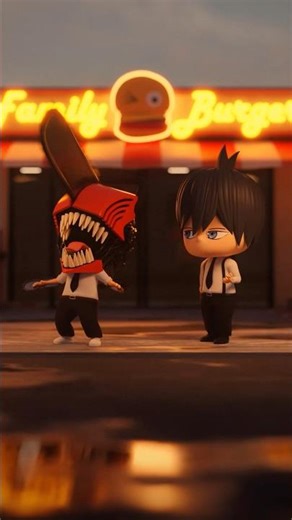 Chibi Chainsaw Man Animation #shorts #anime #chainsawman