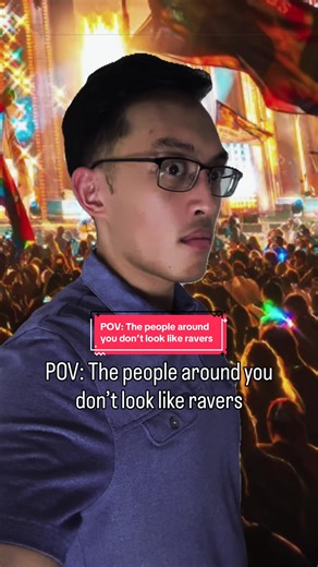 They always dress a little too normal... 📲🤔 #edm #rave #raver #musicfestival #electronicdancemusic