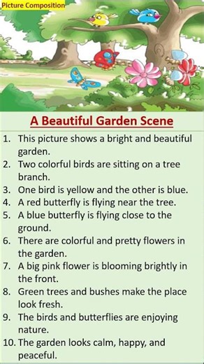 Nature Scene -Picture Composition #essay #english #shorts #viral #class2-5 #10linesessay